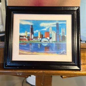 Nice small print of the Chicago Skyline frame not included.